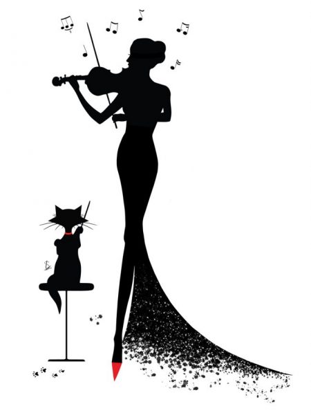 illustration la musicienne