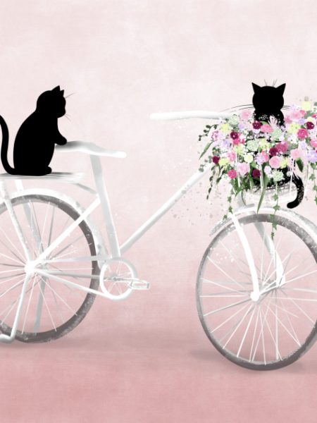 jolie affiche printemps chats