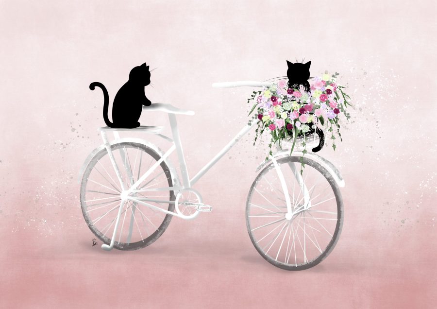 jolie affiche printemps chats