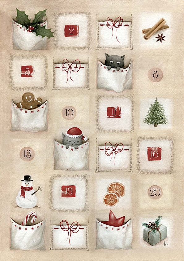 calendrier de l'avent décoratif original